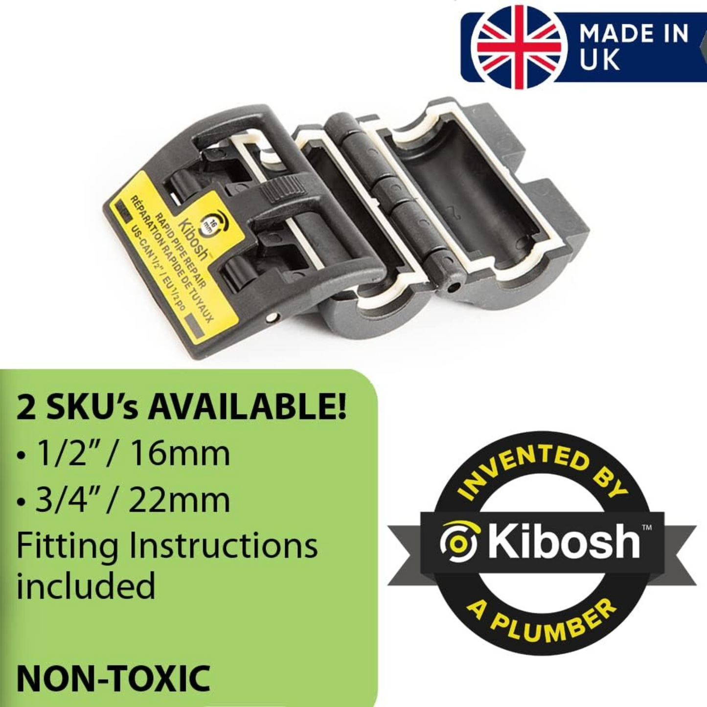 Kibosh Rapid Pipe Repair Clamp