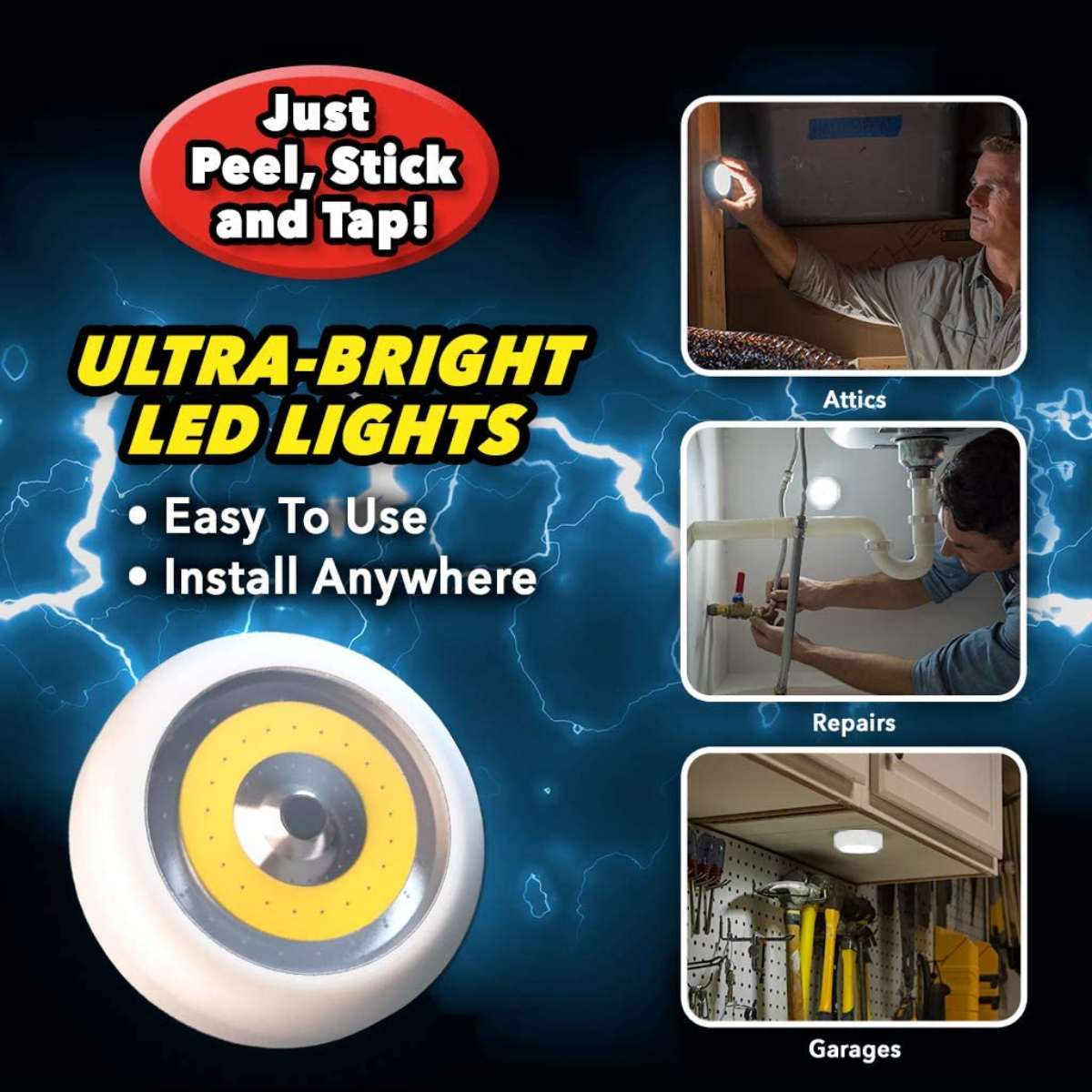 Atomic Beam TapLight Tap LED Light