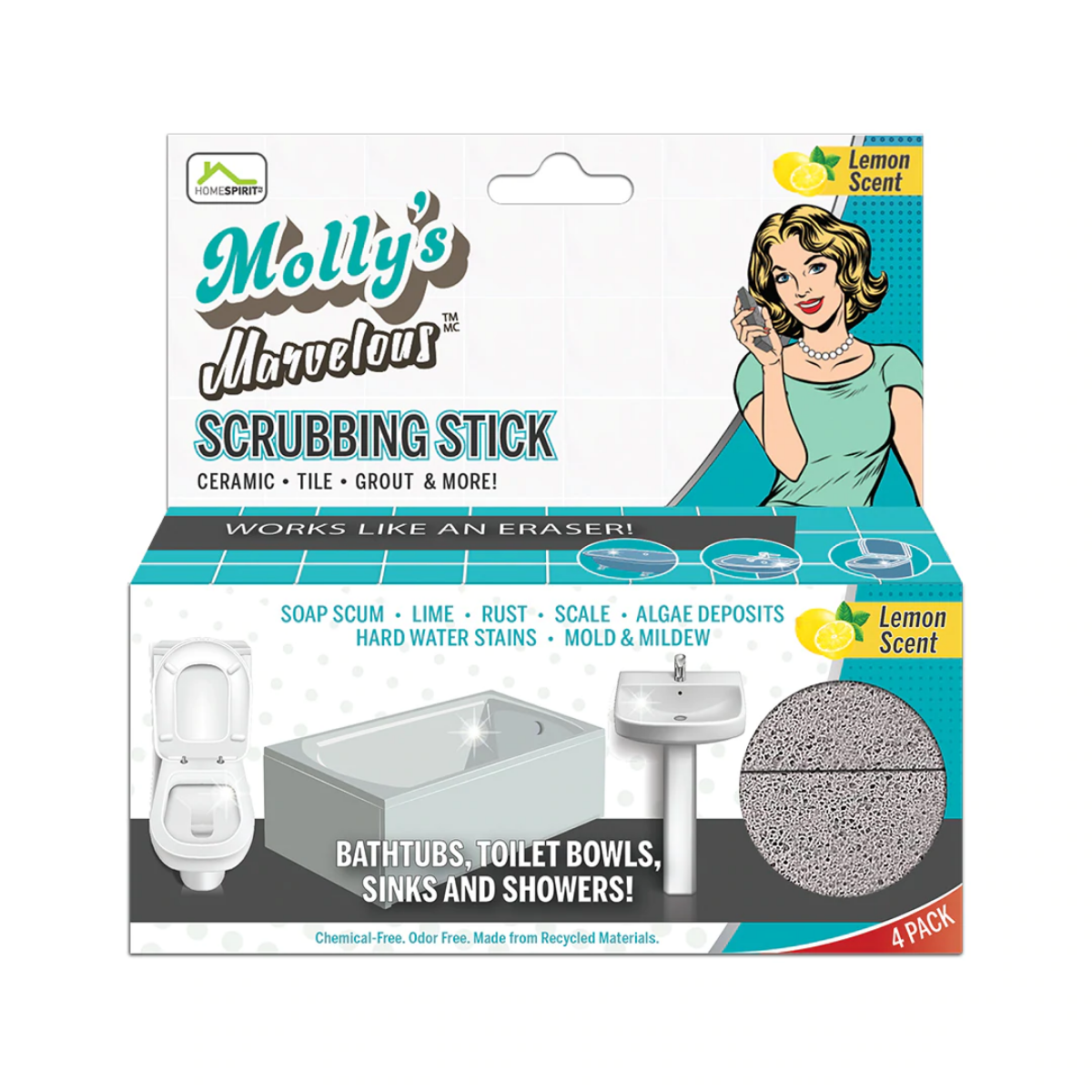 Molly's Marvelous Scrubbing Sticks 4 Pack