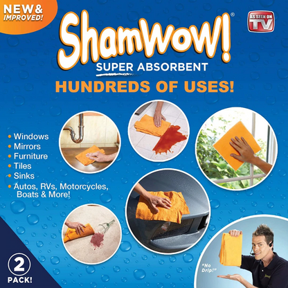 ShamWow- Cleaning Cloth 2 Pack