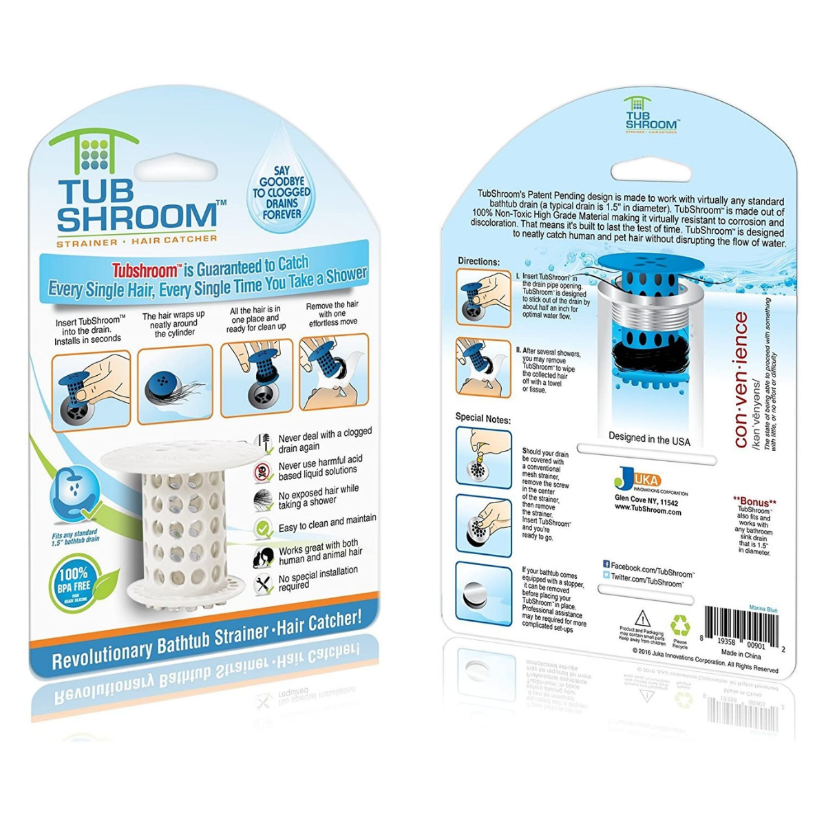 TubShroom 2-Pack Drain Protector