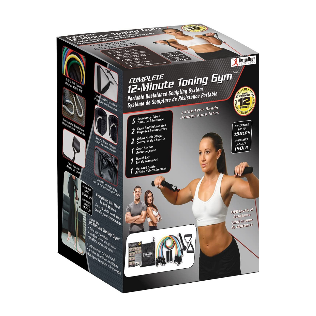 Complete 12 Minute Toning Gym - Portable Resistance Sculpting System