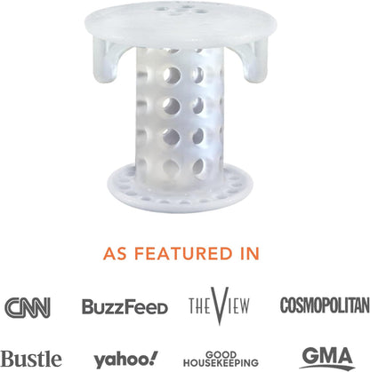 SinkShroom The Revolutionary Sink Drain Protector - White