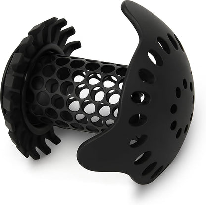 SinkShroom Ultra Bathroom Sink Drain Protector - Matte Black
