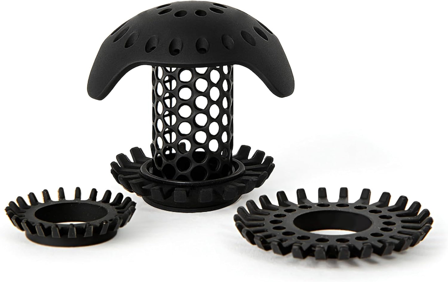 SinkShroom Ultra Bathroom Sink Drain Protector - Matte Black