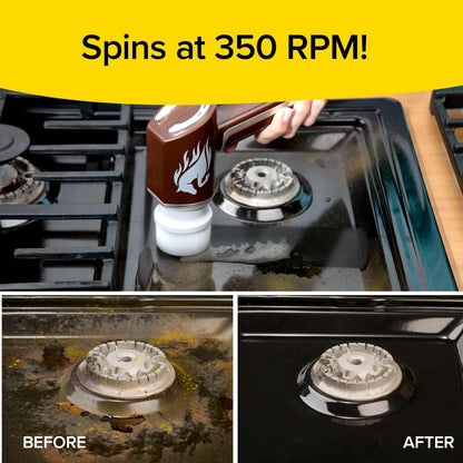 Horsepower Handheld Cordless Rechargeable Spinning Power Scrubber