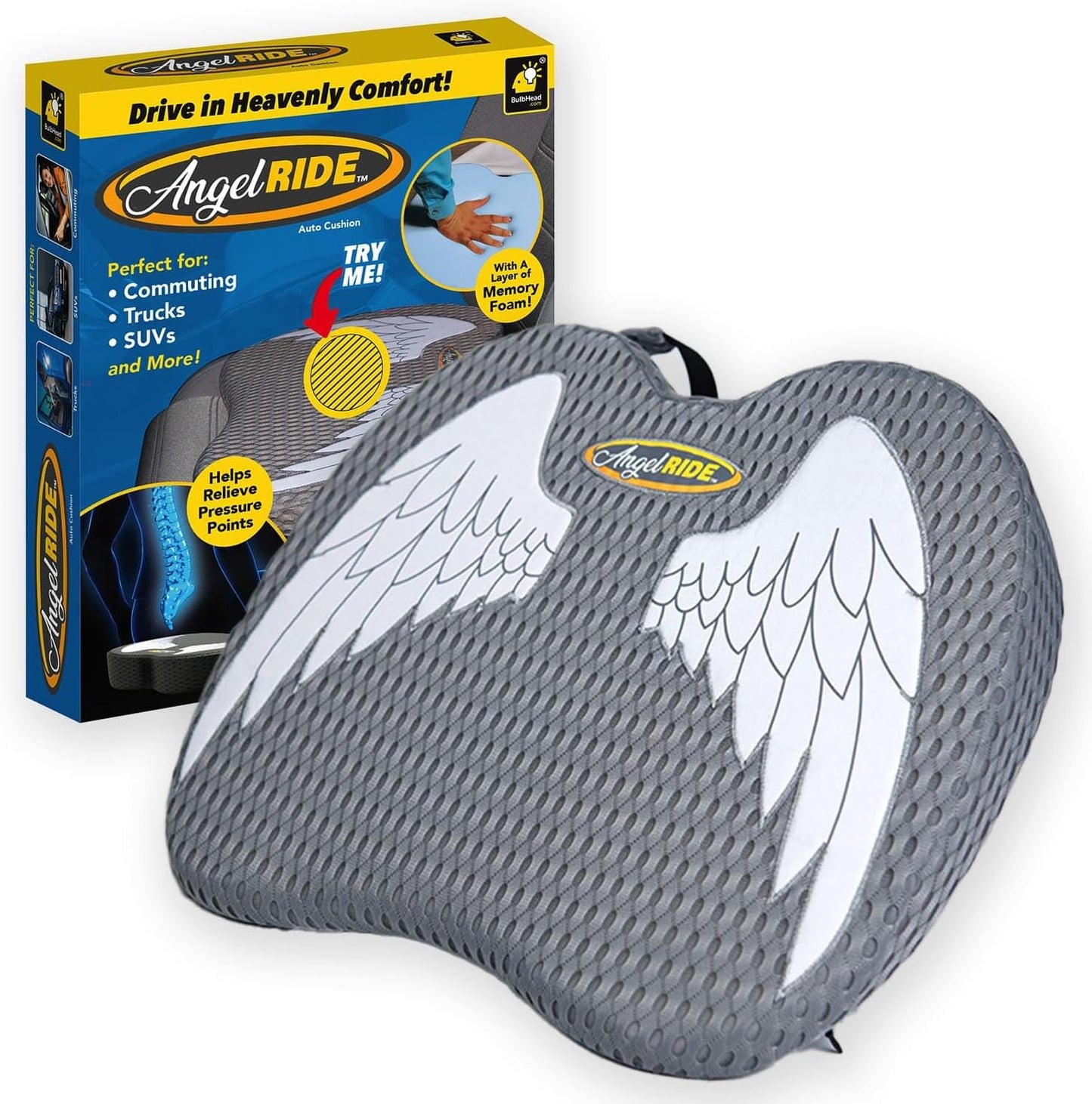 Angel Ride Auto Cushion with Memory Foam