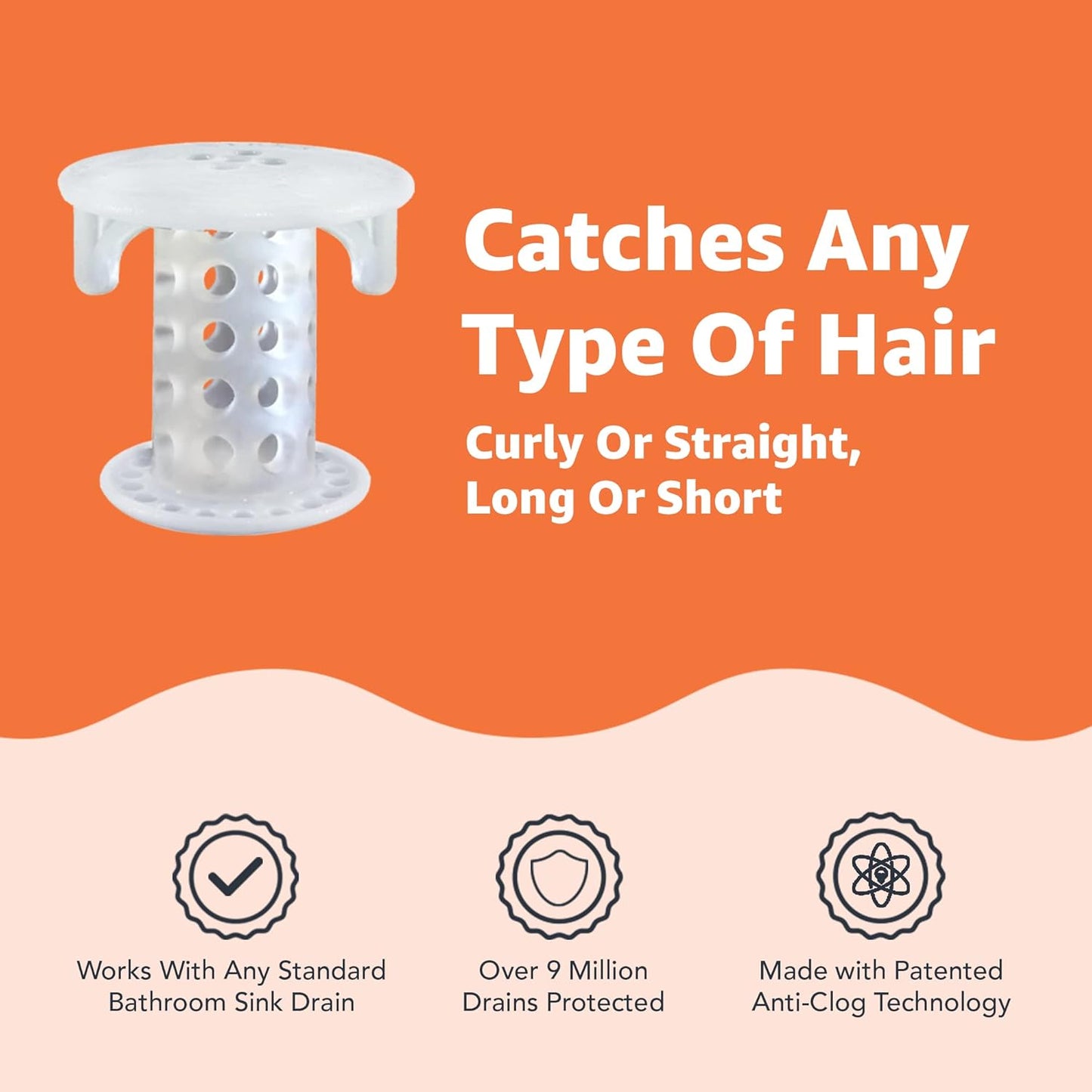 SinkShroom The Revolutionary Sink Drain Protector - White