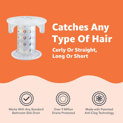 SinkShroom The Revolutionary Sink Drain Protector - White