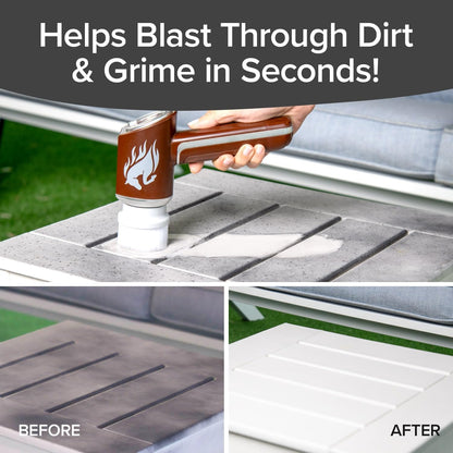 Horsepower Handheld Cordless Rechargeable Spinning Power Scrubber