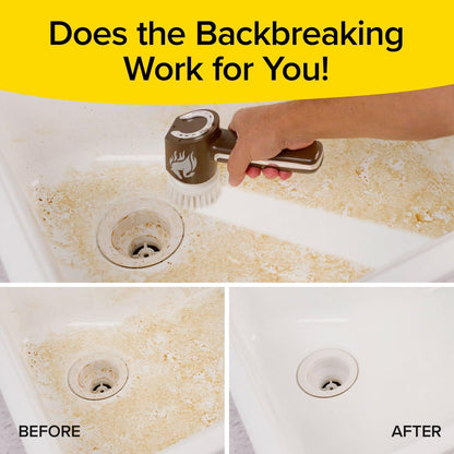 Horsepower Handheld Cordless Rechargeable Spinning Power Scrubber