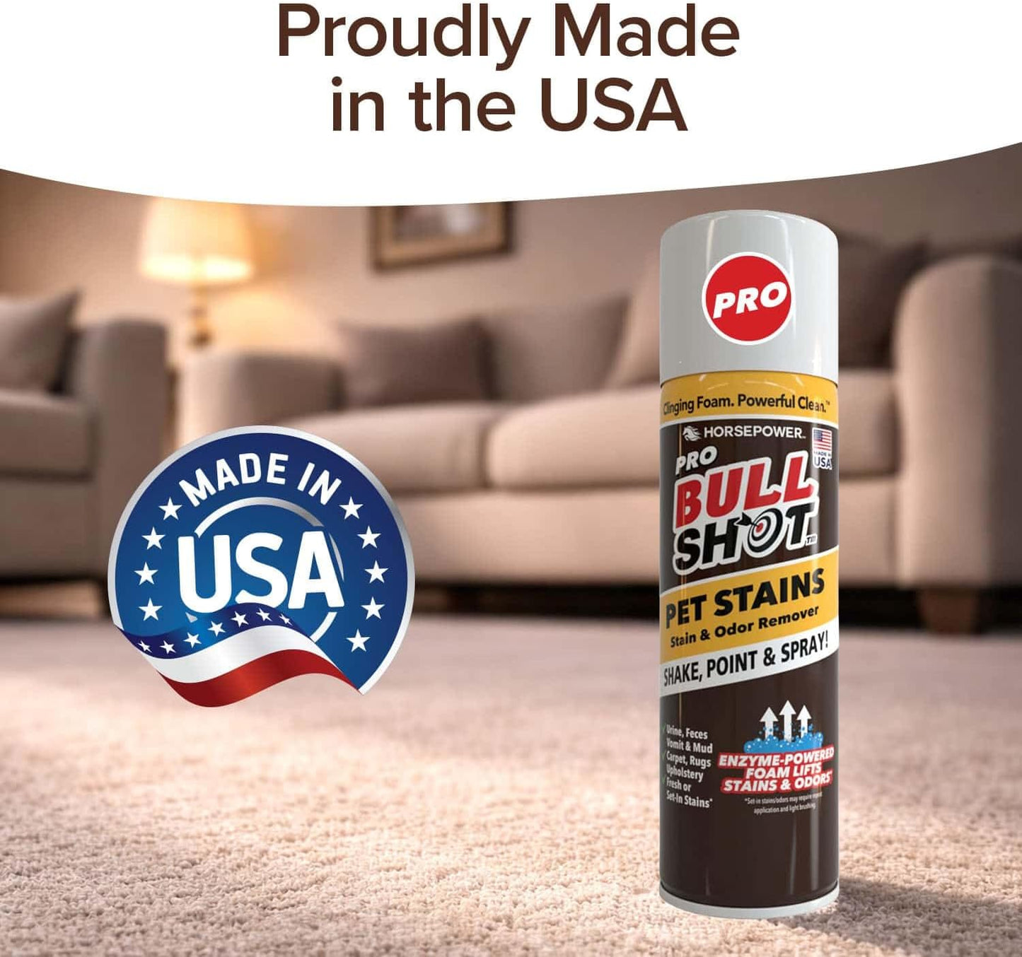 Horsepower Bull Shot Pet Pro Stain Remover