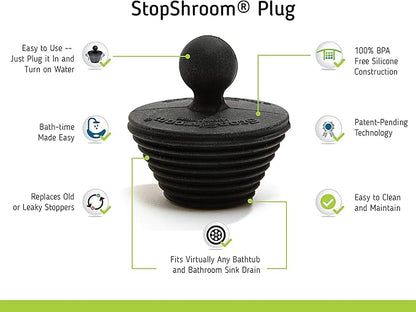 SinkShroom Combo plus StopShroom Plug Stopper