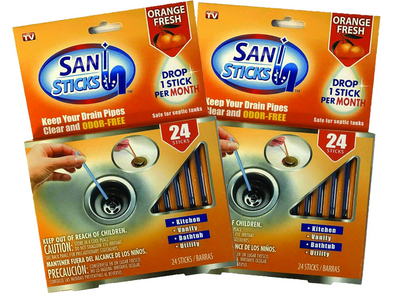 Sani Sticks (Fresh Orange) Sink Odor Remover