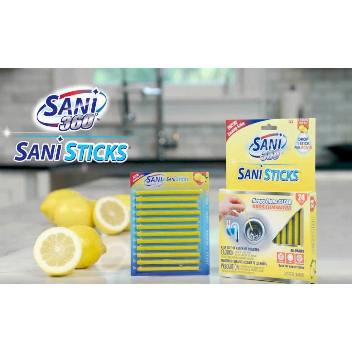 Sani Sticks - Lemon - 48 pack