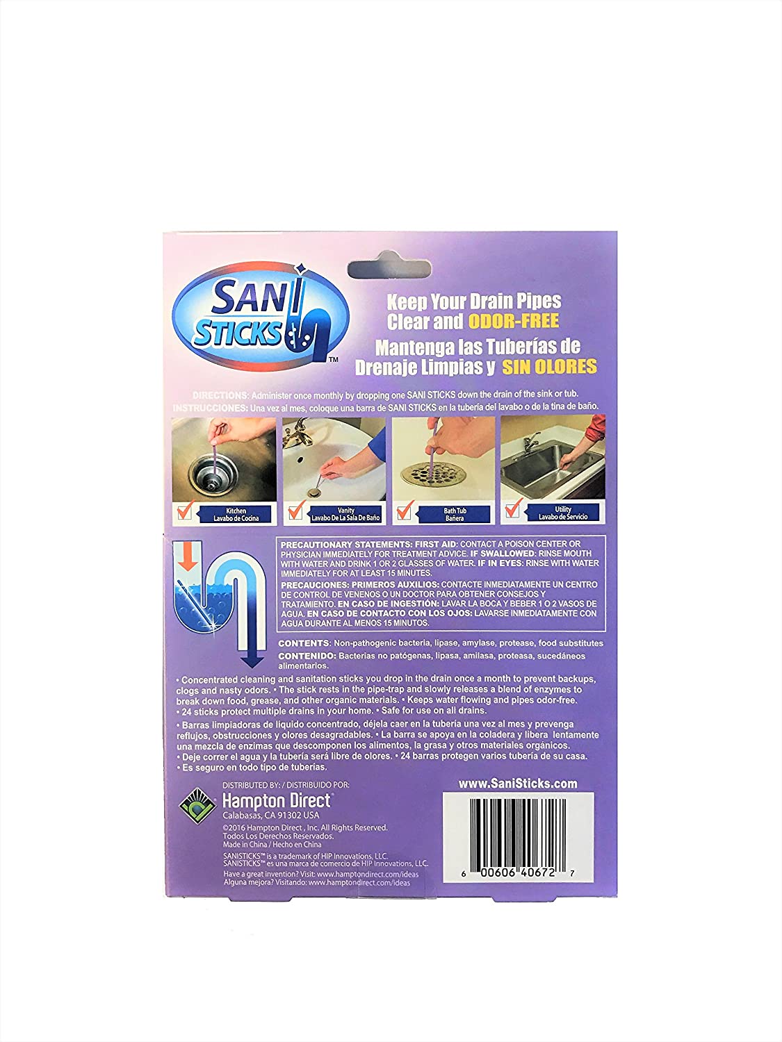 Sani Sticks (Lavender) Sink Odor Remover