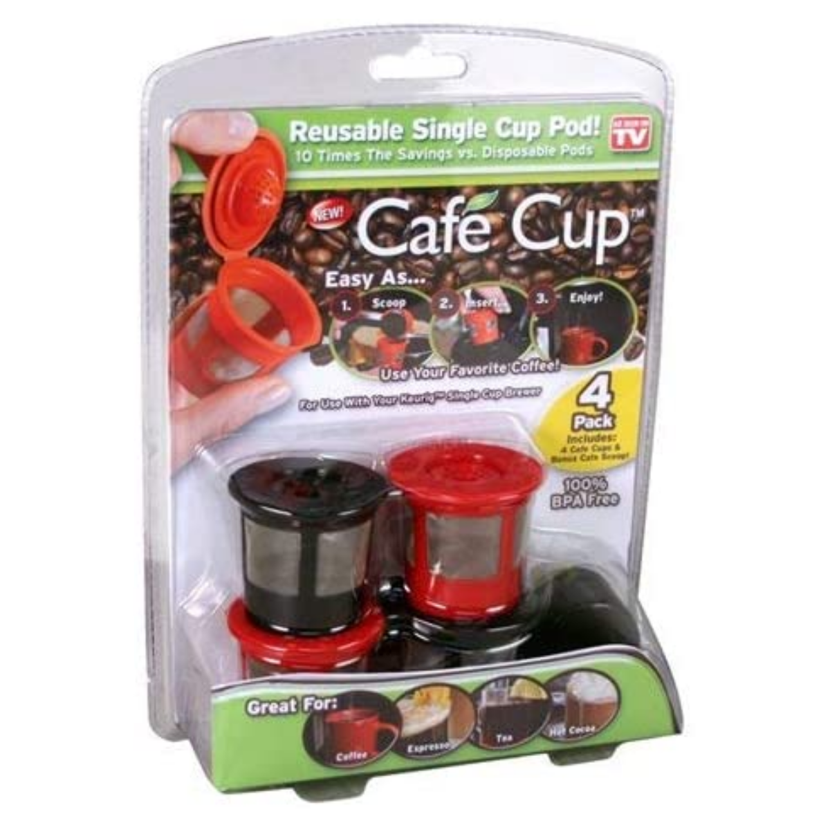 Cafe Cup Reusable Coffee Pods for Keurig