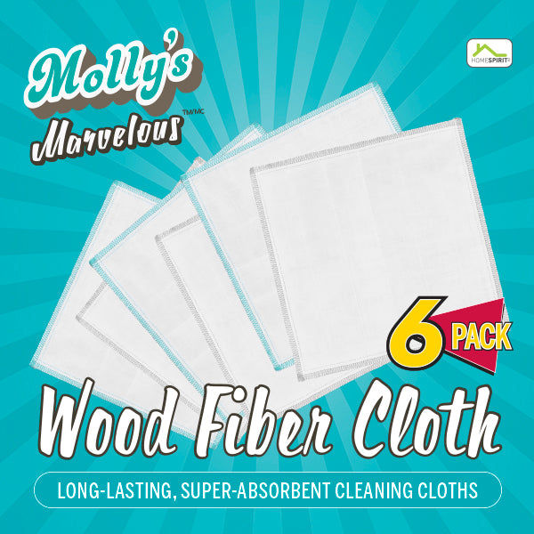 Molly's Marvelous Wood Fiber Cleaning Cloths
