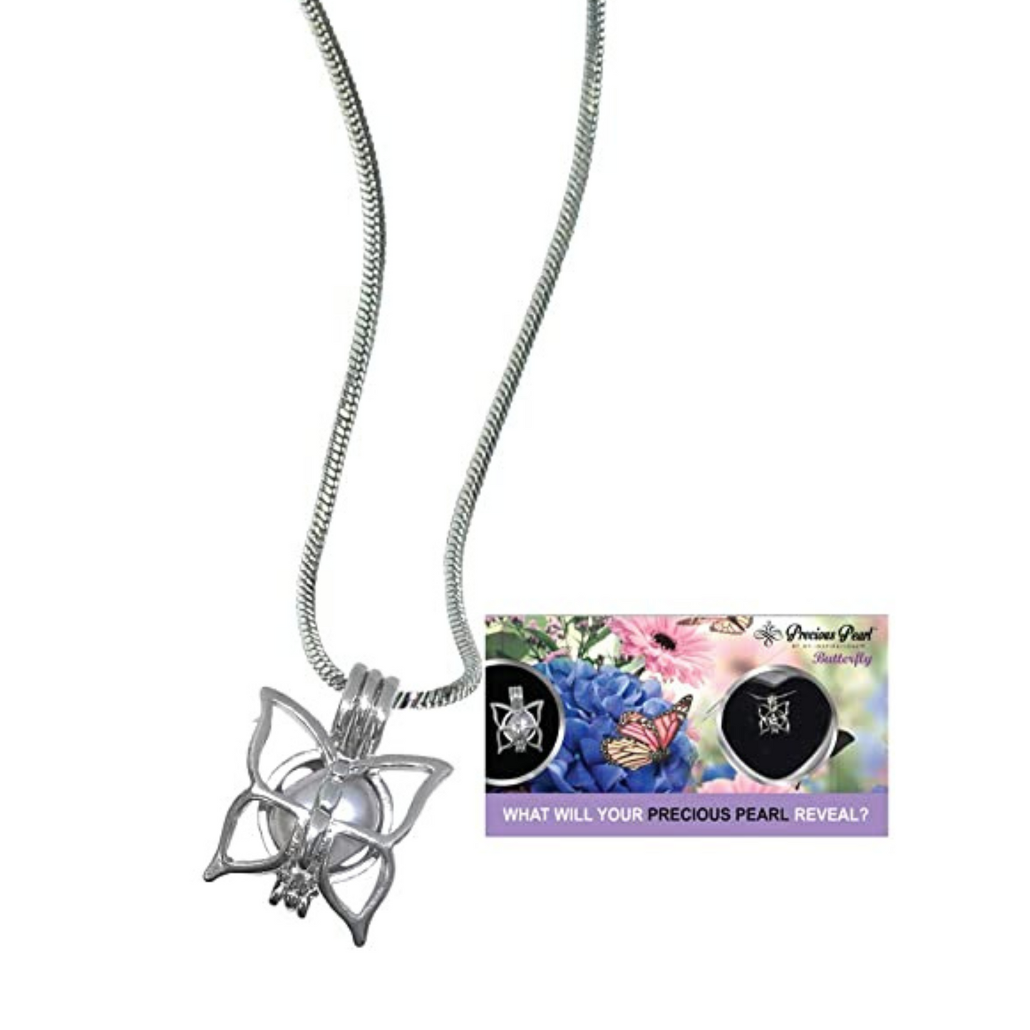 My Inspirations Precious Pearl - Rhodium Necklace