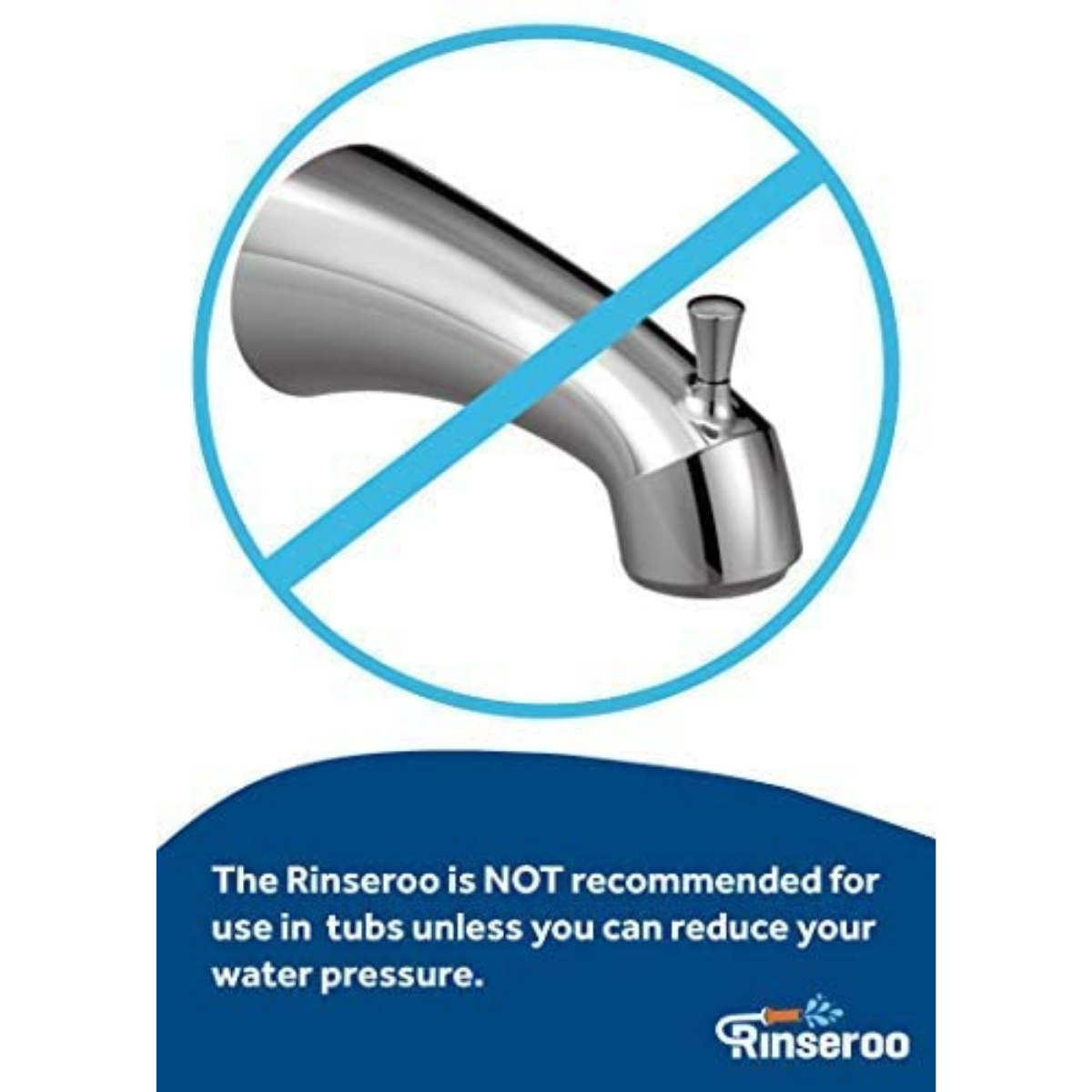 Rinseroo: Slip-on, Handheld Showerhead Attachment Hose for Sink and Shower